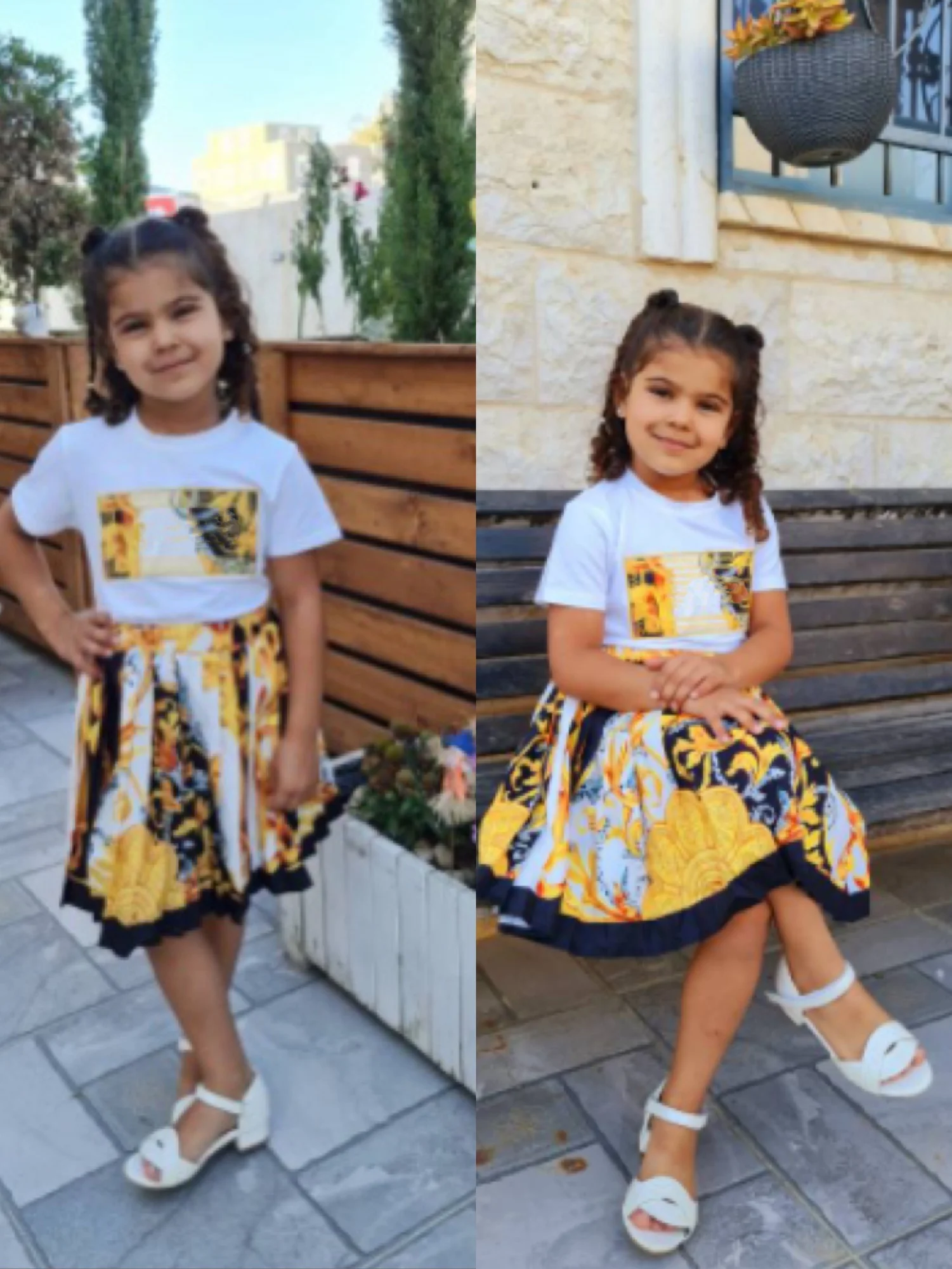 Summer 2021 New Fashion Letter embroidery Baby Girl Sets Dress Cotton T Shirt with Skirt Good quality Girls Two Piece Sets
Summer 2021 New Fashion Letter embroidery Baby Girl Sets Dress Cotton T Shirt with Skirt Good quality Girls Two Piece Sets