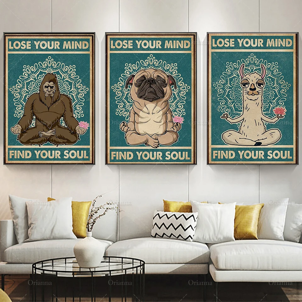 Мопс Йога-Ретро Find Your Soul Pug Yoga вертикальный домашний декор настенное искусство-забавная собака плакат для йоги-винтажный постер для хиппи йо...
Мопс Йога-Ретро Find Your Soul Pug Yoga вертикальный домашний декор настенное искусство-забавная собака плакат для йоги-винтажный постер для хиппи йо...