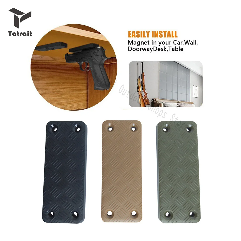 Totrait Gun Magentic Mount Rifle Magnet Gunstock Buttstock Pistol Magnet Holder for Car Under Table Bedside Door Under Desk
Totrait Gun Magentic Mount Rifle Magnet Gunstock Buttstock Pistol Magnet Holder for Car Under Table Bedside Door Under Desk