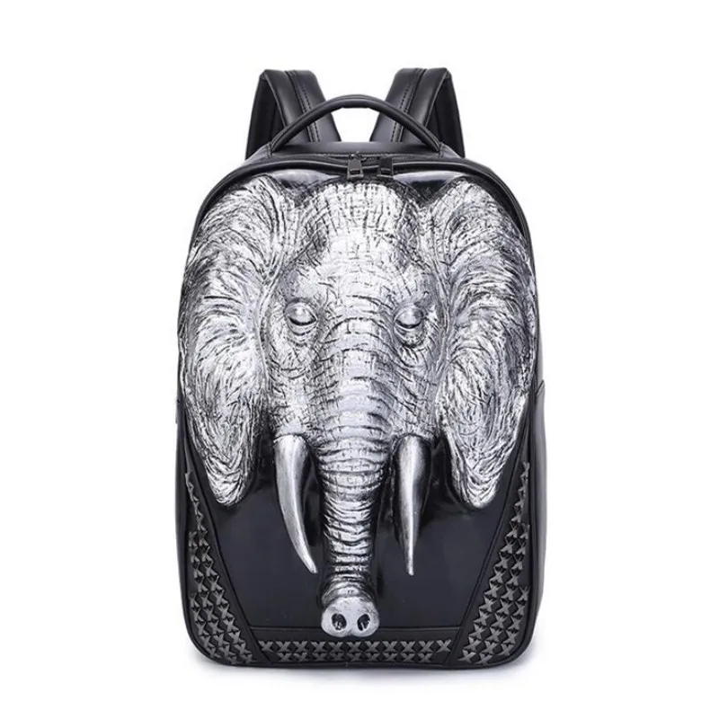Fashion 3D Elephant Pattern Animal Backpack Laptop Computer Bag Fashion Rivet Leather Bags Punk street style
Fashion 3D Elephant Pattern Animal Backpack Laptop Computer Bag Fashion Rivet Leather Bags Punk street style
