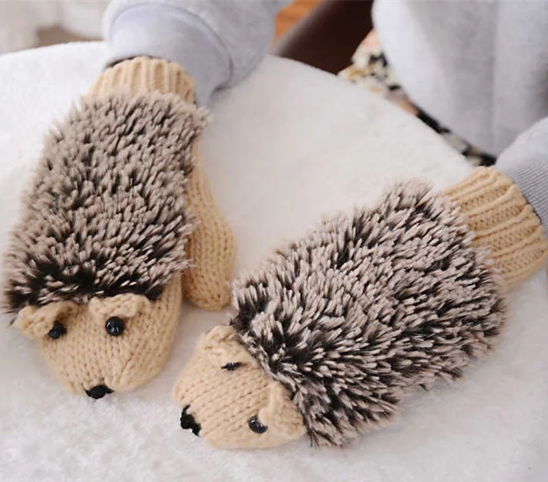 Women Winter New Gloves Without Fingers Knitting Wool Cute Warm Mittens Fingerless Cartoon Hedgehog Warm Gloves
Women Winter New Gloves Without Fingers Knitting Wool Cute Warm Mittens Fingerless Cartoon Hedgehog Warm Gloves