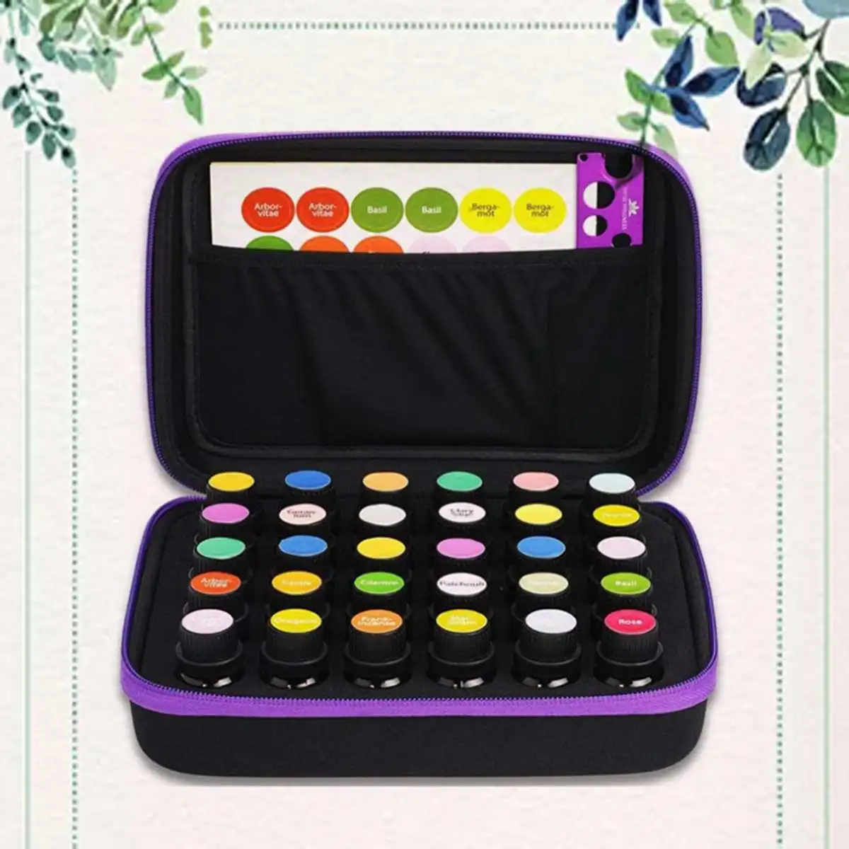 Portable 30 Bottles Essential Oil Case 15 ML Perfume Oil Essential Oil Box Travel Carrying Holder Nail Polish Storage Bag
Portable 30 Bottles Essential Oil Case 15 ML Perfume Oil Essential Oil Box Travel Carrying Holder Nail Polish Storage Bag