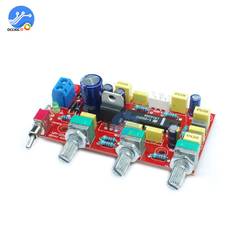 LM1036 Preamplifier HIFI AMP Volume Tone Control Audio Board for Sound Bass Treble Preamplifier Stereo Speaker Module
LM1036 Preamplifier HIFI AMP Volume Tone Control Audio Board for Sound Bass Treble Preamplifier Stereo Speaker Module