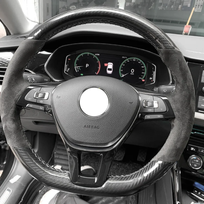 5D Carbon Fiber & Suede Leather Yellow Thread Steering Wheel Hand Sewing Wrap Cover Fit For Volkswagen Golf 7 Mk7 Passat B8
5D Carbon Fiber & Suede Leather Yellow Thread Steering Wheel Hand Sewing Wrap Cover Fit For Volkswagen Golf 7 Mk7 Passat B8