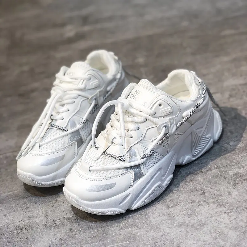 Women Sneakers Vulcanized Sports Shoes Women's Lace-Up Breathable Mesh Thick Sole Running Casual Walking Shoe Zapatillas Mujer
Women Sneakers Vulcanized Sports Shoes Women's Lace-Up Breathable Mesh Thick Sole Running Casual Walking Shoe Zapatillas Mujer