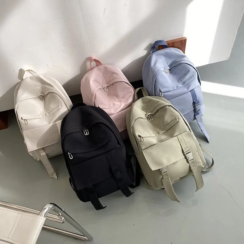 New Style Nylon Waterproof Ladies Backpack Solid Color Fashion Grils School Bags Large Capacity Travel Bagpack Bolso Mujer 2021
New Style Nylon Waterproof Ladies Backpack Solid Color Fashion Grils School Bags Large Capacity Travel Bagpack Bolso Mujer 2021