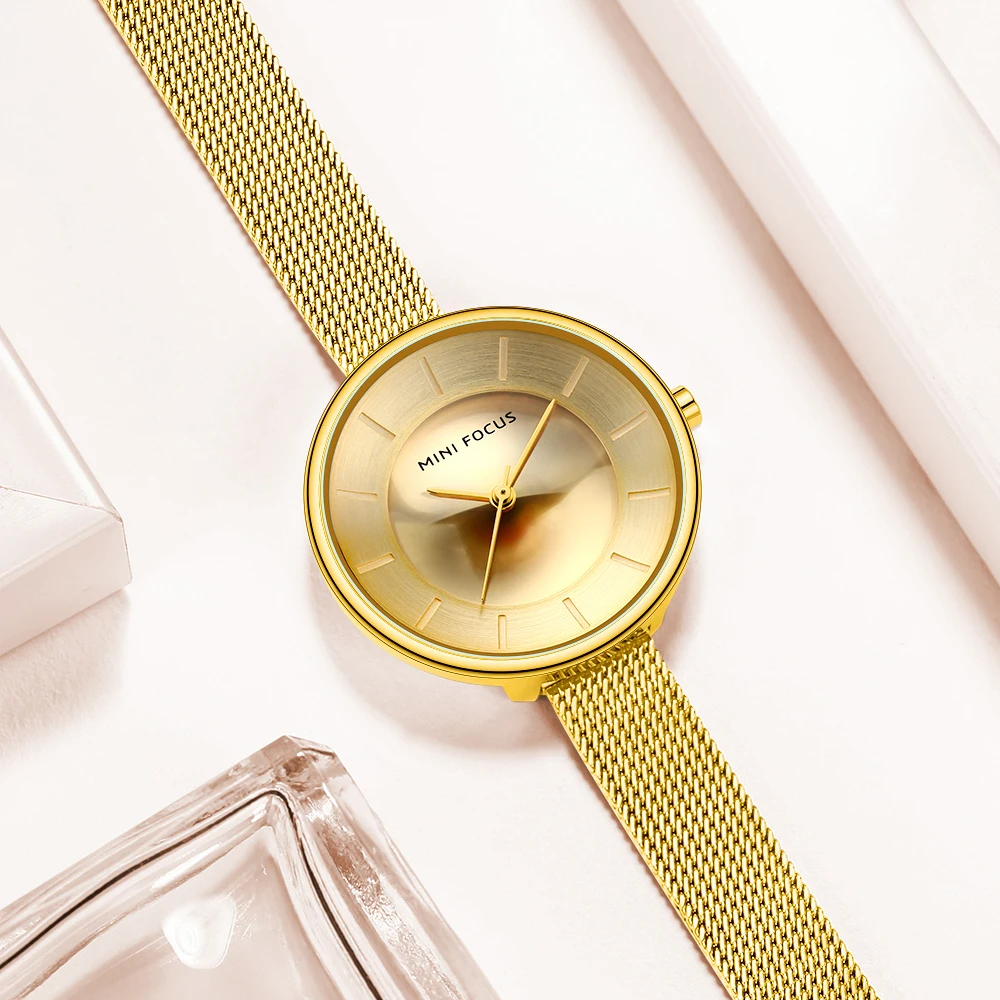 MINI FOCUS Women Watch Stainless Steel Mesh Gold Waterproof Ladies Watches Casual Fashion Top Brand Girls Wife Gifts Reloj Mujer
MINI FOCUS Women Watch Stainless Steel Mesh Gold Waterproof Ladies Watches Casual Fashion Top Brand Girls Wife Gifts Reloj Mujer