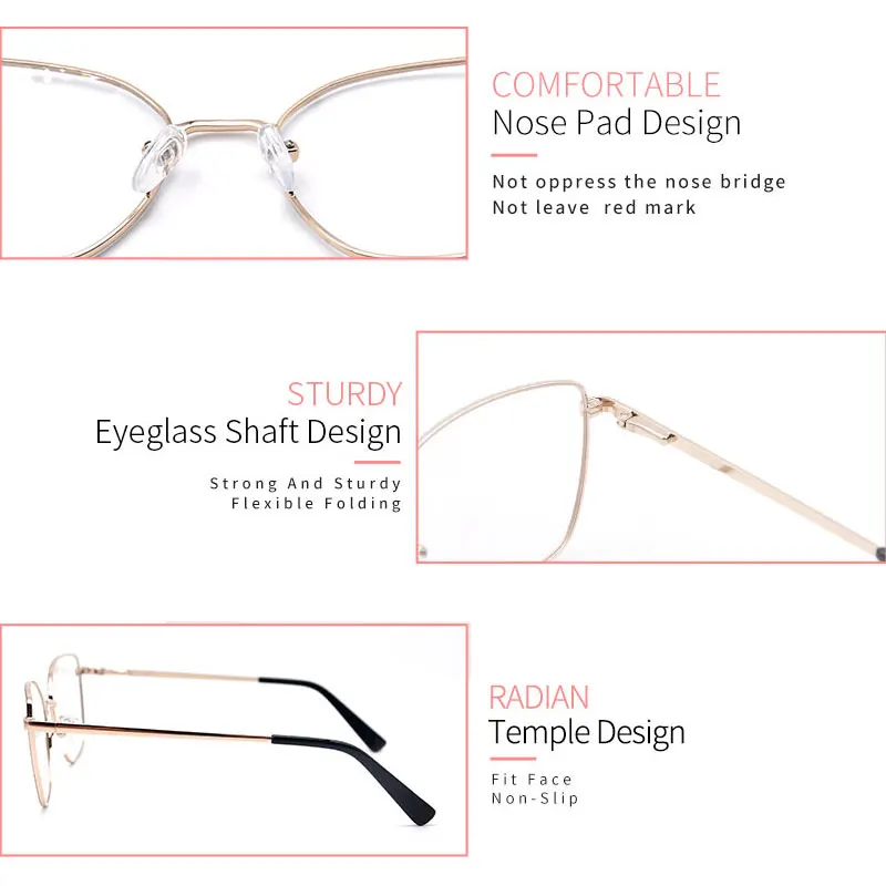 LUCIDIE Woman Cat Eye Metal Glasses Frame Myopia Eyeglasses Computer Spectacles Optical Glasses Female Anti Blue Ray Eyewear
LUCIDIE Woman Cat Eye Metal Glasses Frame Myopia Eyeglasses Computer Spectacles Optical Glasses Female Anti Blue Ray Eyewear