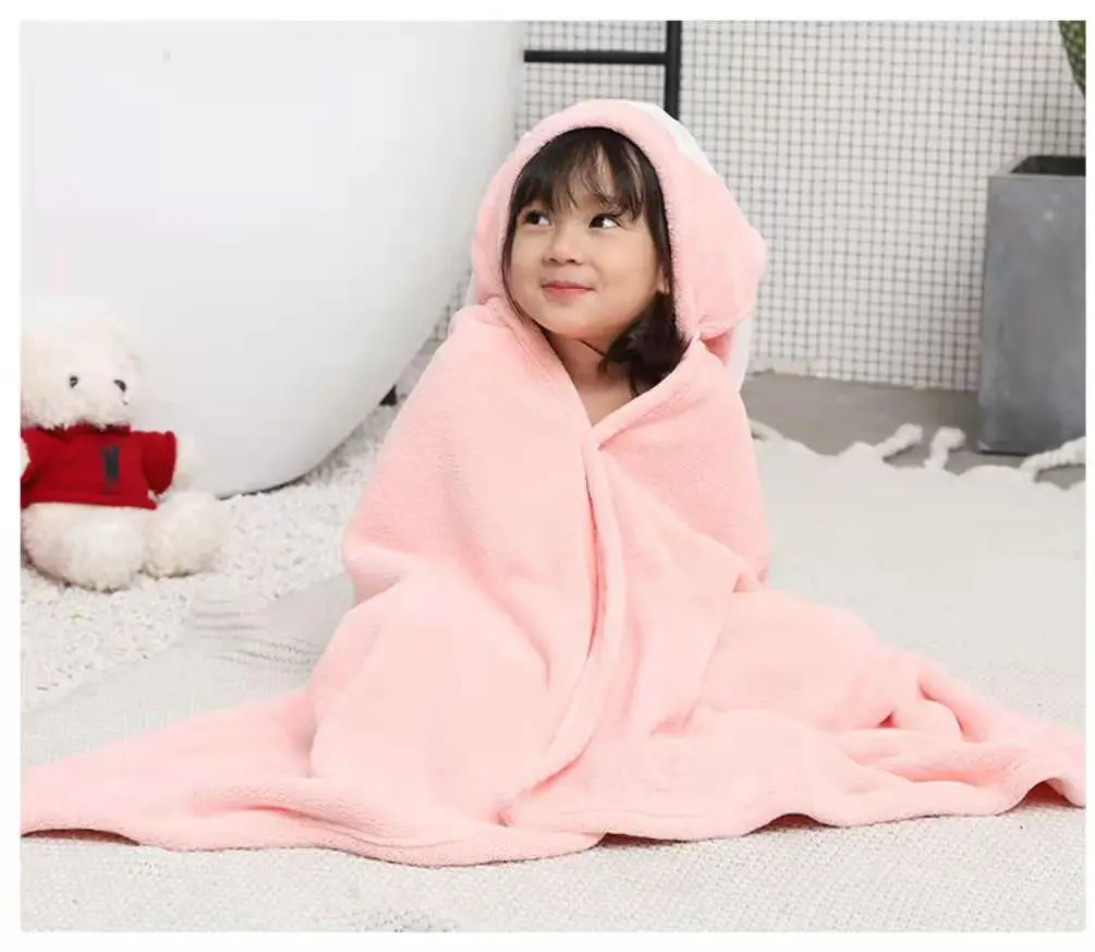 Hooded towel / Coral plush children's cape cape Cute, household towel, bathroom, bath, children love
Hooded towel / Coral plush children's cape cape Cute, household towel, bathroom, bath, children love