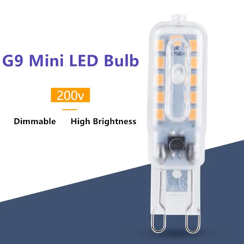 RTGBRT G9 мини светодиодный светильник 220 В Диммируемые хрустальные лампы SMD2835