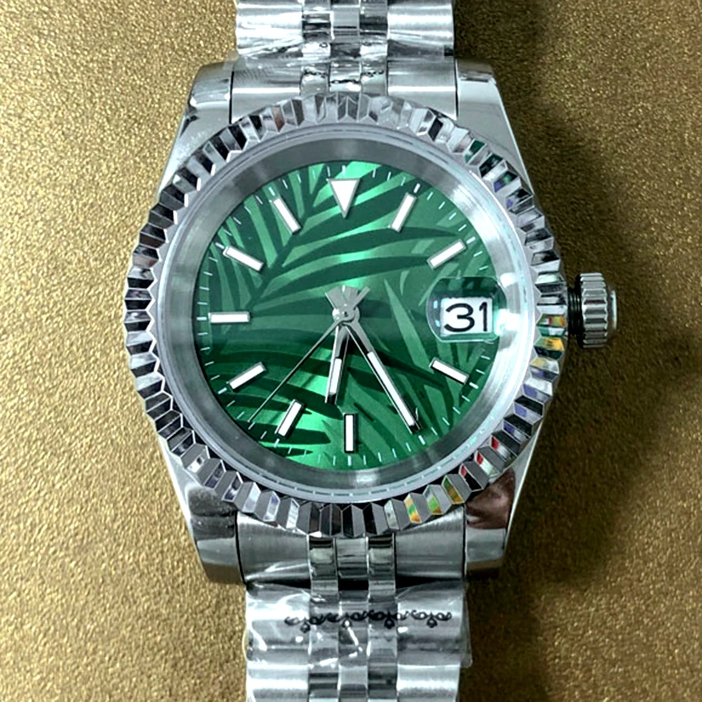 Palm Leaf Dial Automatic Watches Men Top Brand 39mm Mechanical Wristwatches NH35 Movement Sapphire Glass Luminous Clock 2022 New 
Palm Leaf Dial Automatic Watches Men Top Brand 39mm Mechanical Wristwatches NH35 Movement Sapphire Glass Luminous Clock 2022 New