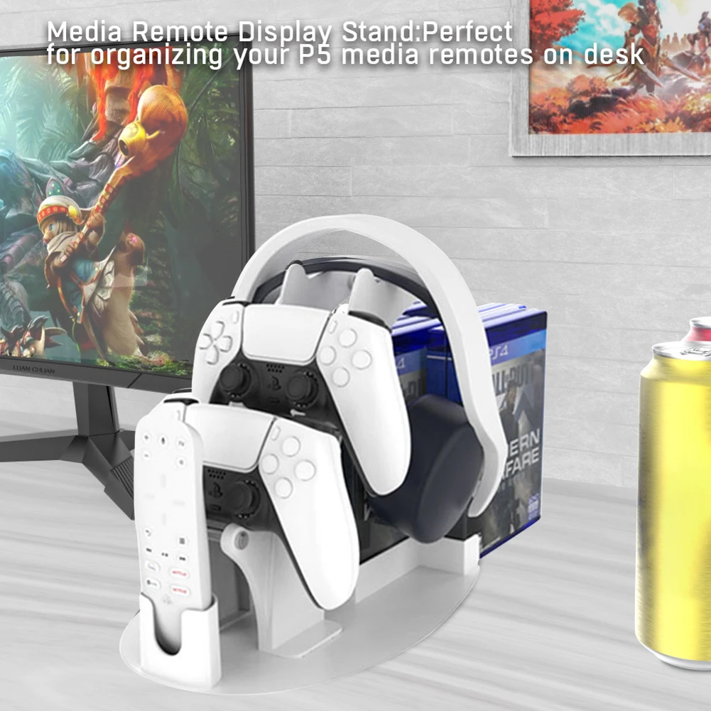 Dual Game Controller Holder for Nintendo Switch Pro PS5 PS4 Xbox Series S X One Headphone Stand Game Disc Rack Accessories
Dual Game Controller Holder for Nintendo Switch Pro PS5 PS4 Xbox Series S X One Headphone Stand Game Disc Rack Accessories