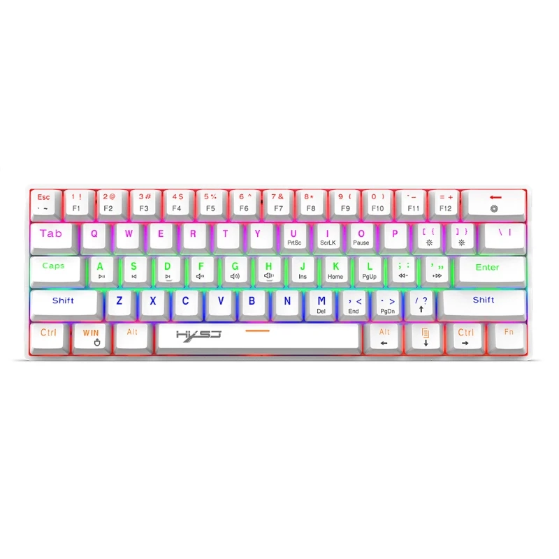 61 Key USB Wired RGB Backlight Mechanical Gaming Keyboard 60% Scientific Key Layout Ultra-Compact Anti-Ghosting Keyboard
61 Key USB Wired RGB Backlight Mechanical Gaming Keyboard 60% Scientific Key Layout Ultra-Compact Anti-Ghosting Keyboard