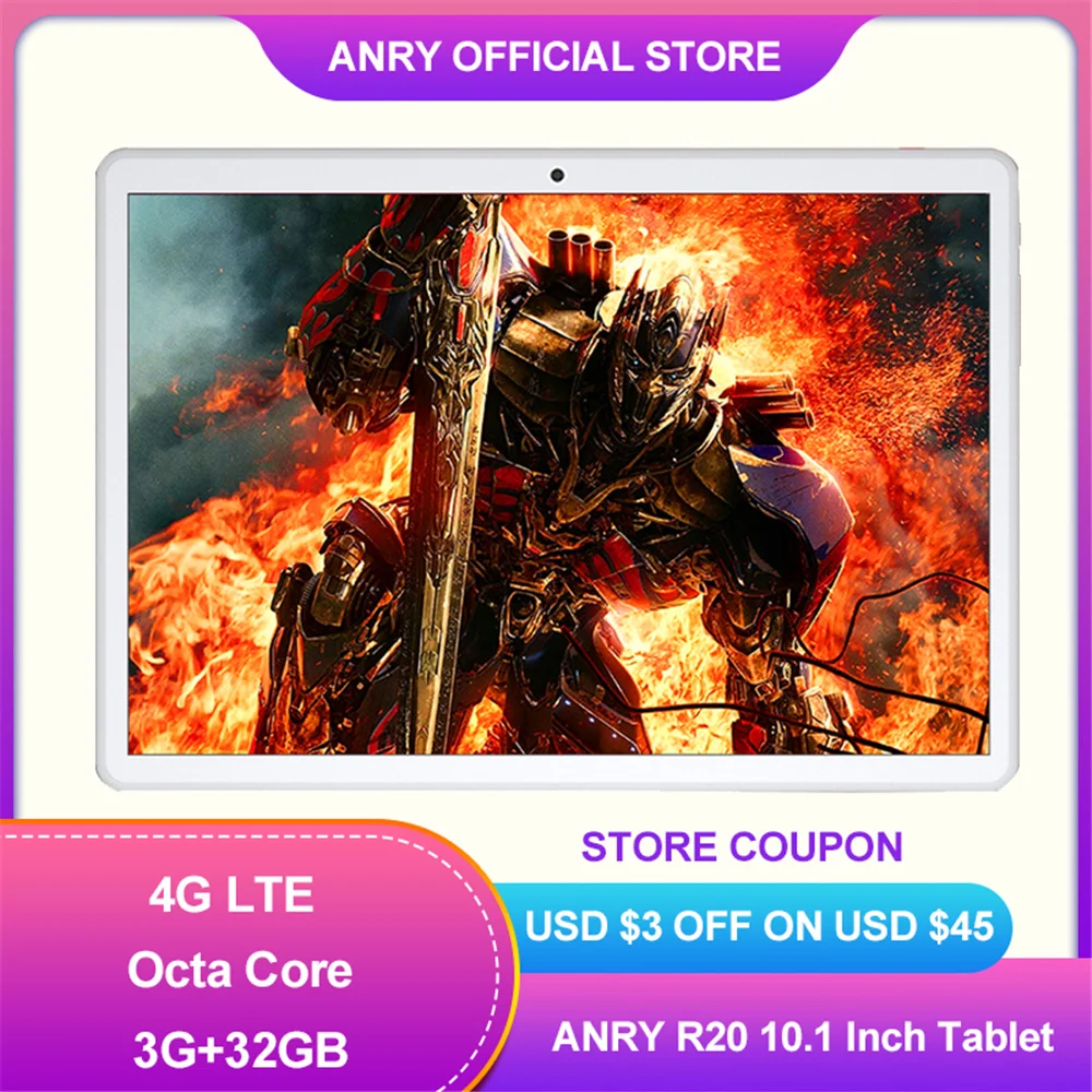 Анри детская планшетный ПК 10 дюймов Android 8 1 Octa Core 4 аппарат не привязан к оператору