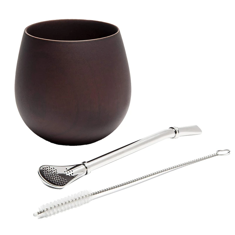 Wooden Yerba Gourd Mate Tea Set Handmade Natural Wood Coffee Water Mate Cup with Spoon Straw Bombilla Brush 200ML
Wooden Yerba Gourd Mate Tea Set Handmade Natural Wood Coffee Water Mate Cup with Spoon Straw Bombilla Brush 200ML