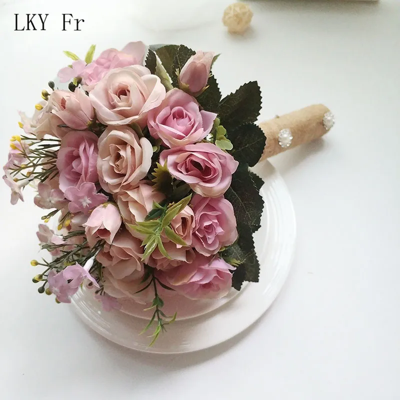 Wedding Bouquet Flowers Marriage Accessories Small Bridal Bouquets Silk Roses Wedding Bouquets for Bridesmaids Decoration
Wedding Bouquet Flowers Marriage Accessories Small Bridal Bouquets Silk Roses Wedding Bouquets for Bridesmaids Decoration