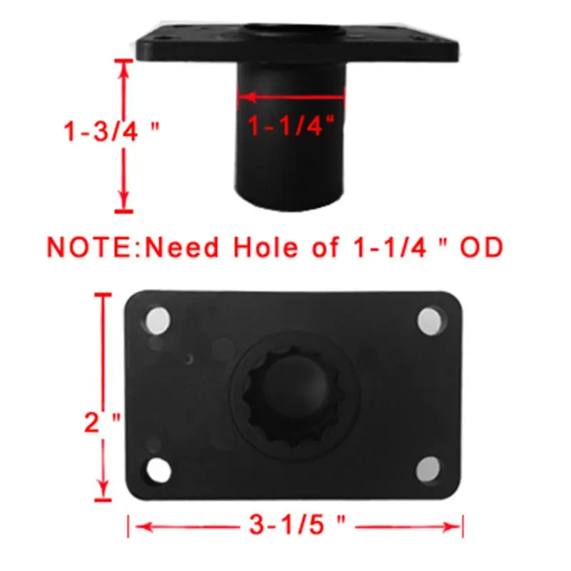 235mm ABS Plastic Fishing Support Rod Holder Bracket 360 Degrees Rotatable Tackle Tool with Screws For Boat Kayaking Yacht
235mm ABS Plastic Fishing Support Rod Holder Bracket 360 Degrees Rotatable Tackle Tool with Screws For Boat Kayaking Yacht