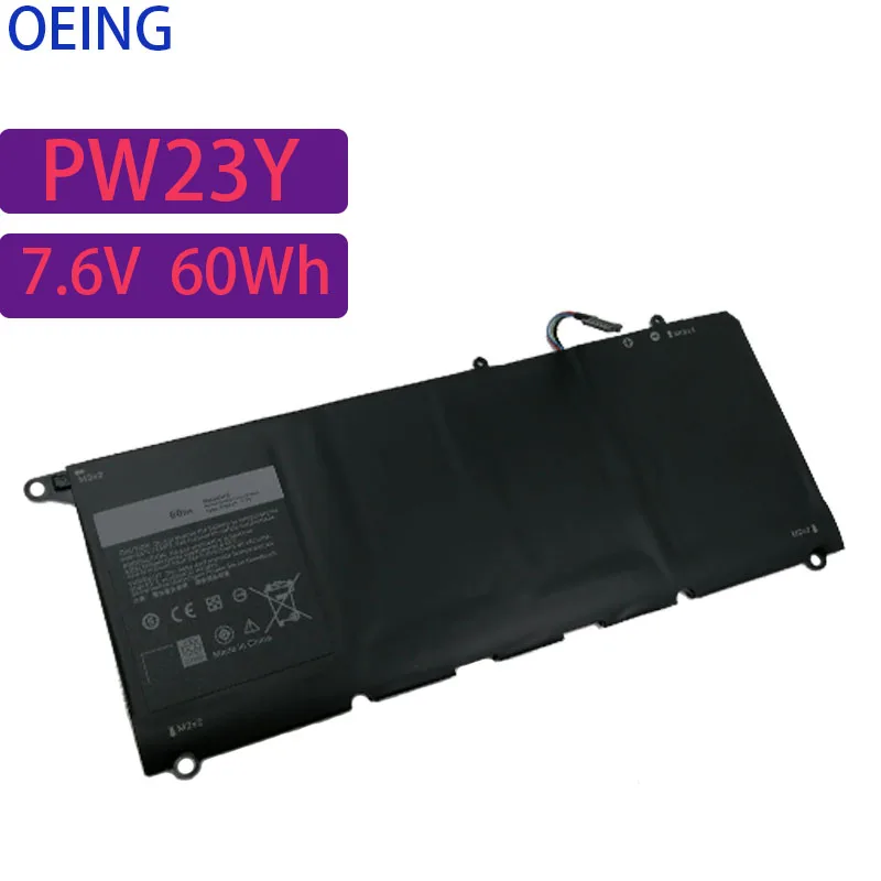 PW23Y Replacement New Laptop Battery for DELL XPS 13 9360 Series RNP72 TP1GT PW23Y 7.6V 60WH
PW23Y Replacement New Laptop Battery for DELL XPS 13 9360 Series RNP72 TP1GT PW23Y 7.6V 60WH