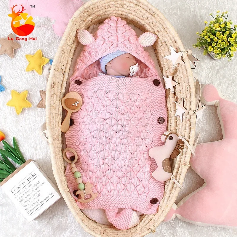 New Knitted Baby Sleeping Bag Newborn Winter Sleepsack Envelope Blanket Baby Bedding Accessories
New Knitted Baby Sleeping Bag Newborn Winter Sleepsack Envelope Blanket Baby Bedding Accessories