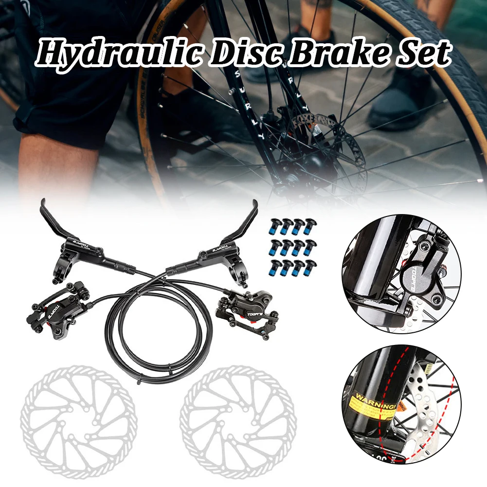 MTB Bicycle Hydraulic Oil Disc Brake Set Bike Dual Pads RT56 160mm Rotor Caliper R/L Front Rear Bicycle Accssories Cycling Parts
MTB Bicycle Hydraulic Oil Disc Brake Set Bike Dual Pads RT56 160mm Rotor Caliper R/L Front Rear Bicycle Accssories Cycling Parts