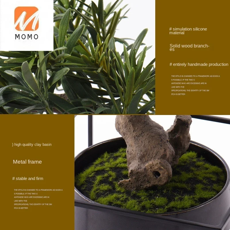 New Chinese Style Artificial Greeting Pine Small Bonsai Tea Room Fake Pine Tree Decoration Model Room Study Decoration
New Chinese Style Artificial Greeting Pine Small Bonsai Tea Room Fake Pine Tree Decoration Model Room Study Decoration