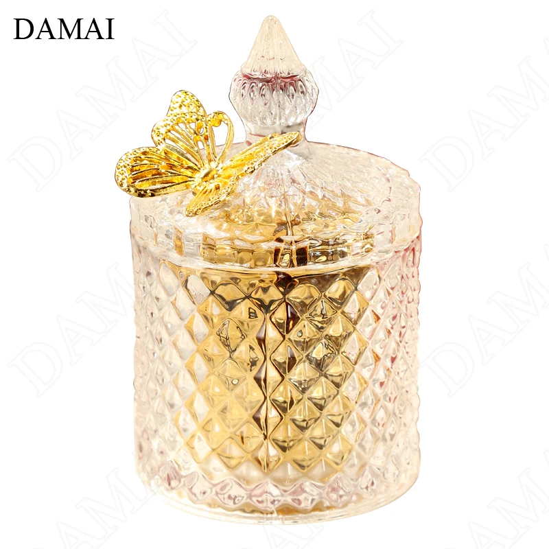 Golden Butterfly Crystal Glass Bottle Nordic Tower Decorative Snacks Candy Storage Jar with Lid Coffee Table Desktop Ornaments
Golden Butterfly Crystal Glass Bottle Nordic Tower Decorative Snacks Candy Storage Jar with Lid Coffee Table Desktop Ornaments
