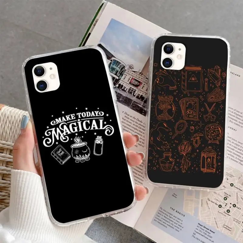 MAGIC Witchcraft Witch Witchy Phone Case For iphone 5s 6 7 8 11 12 plus xsmax xr pro mini se soft Transparent Cover Fundas Coque
MAGIC Witchcraft Witch Witchy Phone Case For iphone 5s 6 7 8 11 12 plus xsmax xr pro mini se soft Transparent Cover Fundas Coque