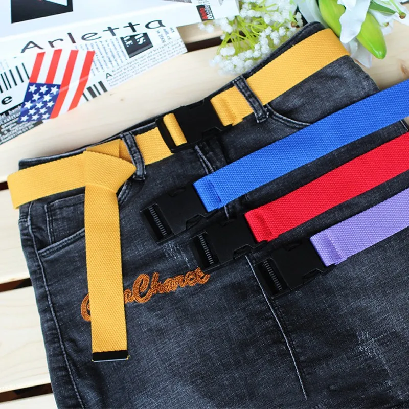 New Adjustable Tactical Canvas Waist Belt Vintage Plastic Slot Buckle Belts Elastic Solid Long Waistband Jeans All-Match Girdle
New Adjustable Tactical Canvas Waist Belt Vintage Plastic Slot Buckle Belts Elastic Solid Long Waistband Jeans All-Match Girdle