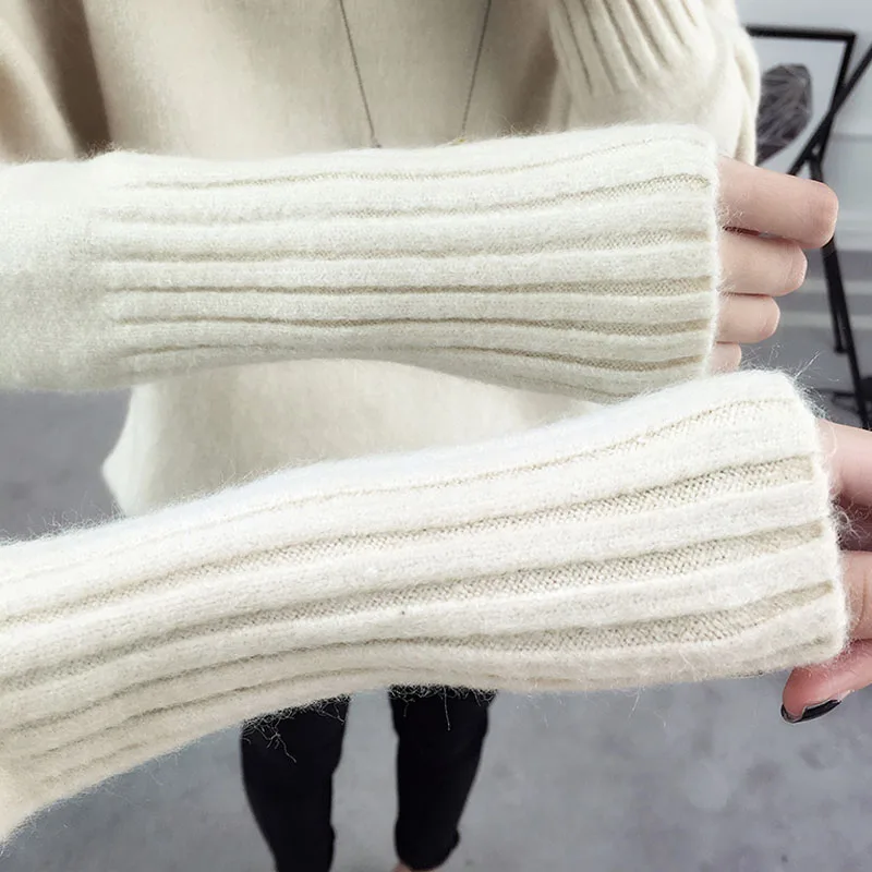 New Korean Turtleneck Solid Women's Sweater Casual Loose Pullover Jumper Knitted Women Sweater Pull Femme 2020
New Korean Turtleneck Solid Women's Sweater Casual Loose Pullover Jumper Knitted Women Sweater Pull Femme 2020