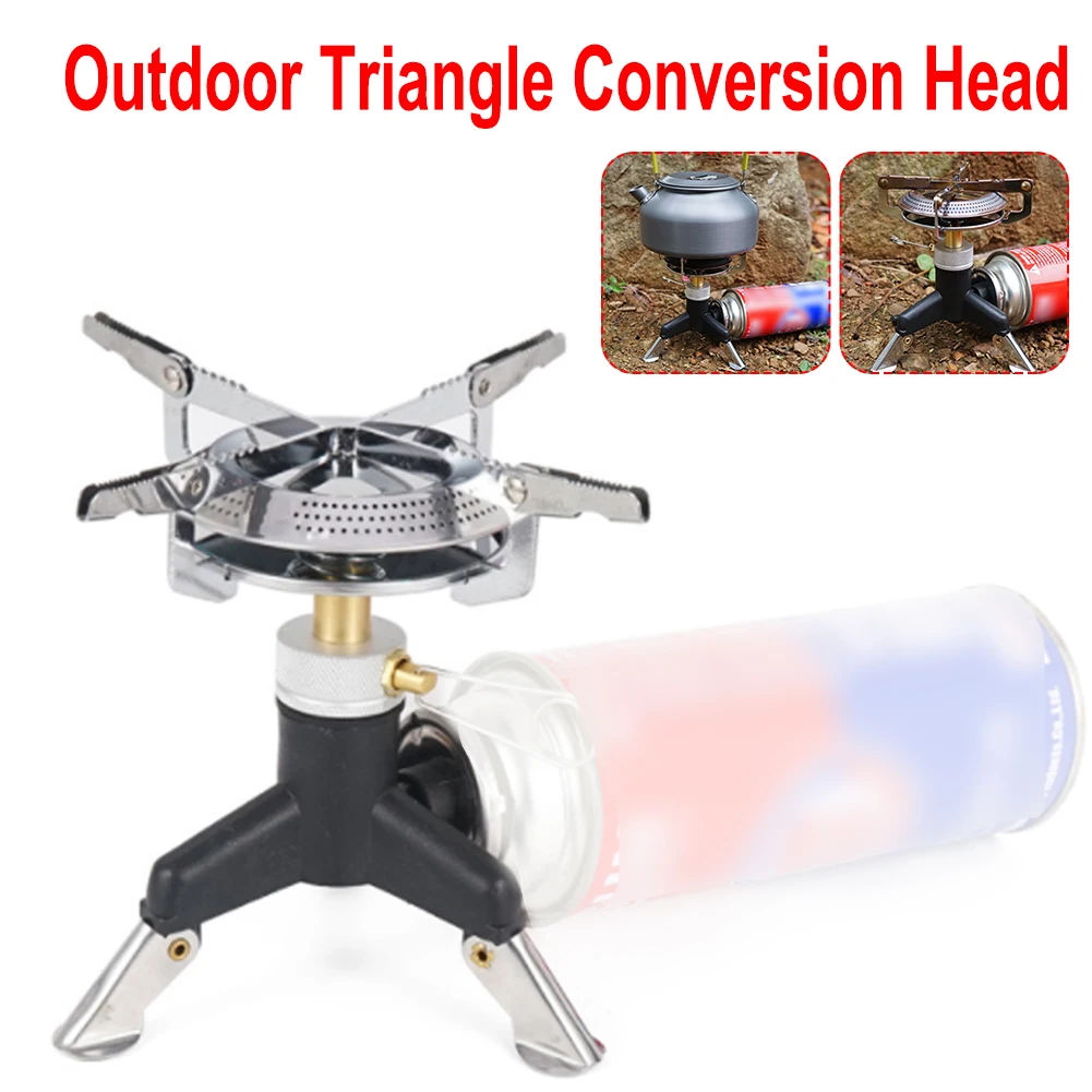 Gas Tank Holder Head Tripod Bracket Three-Leg Transfer Head Stove Holder For Hiking Camping
Gas Tank Holder Head Tripod Bracket Three-Leg Transfer Head Stove Holder For Hiking Camping