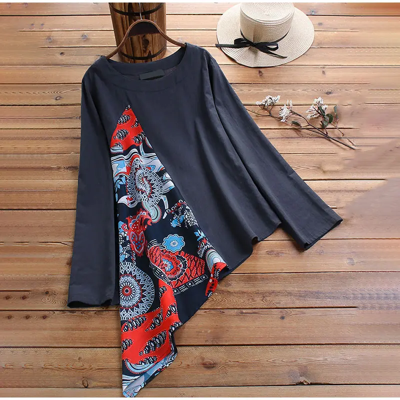 Tunic Women Shirts Blouses Long Sleeve Irregular Printed Female Casual Shirt Blusas Plus Size 5XL Summer Vintage Ladies Tops
Tunic Women Shirts Blouses Long Sleeve Irregular Printed Female Casual Shirt Blusas Plus Size 5XL Summer Vintage Ladies Tops