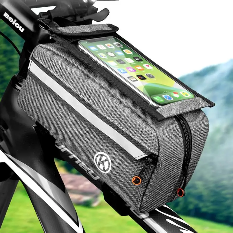 Free shipping Rainproof Bicycle Bag Frame Front Top Tube Cycling Bag Reflective Phone Case Touchscreen Bag MTB Bike Accessories
Free shipping Rainproof Bicycle Bag Frame Front Top Tube Cycling Bag Reflective Phone Case Touchscreen Bag MTB Bike Accessories