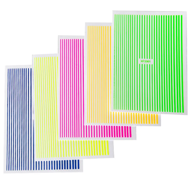 1PC 3D Fluorescent Curve Stripe Lines Nails Stickers Adhesive Striping Tap Ornaments Multi-Colors Nail Decals Stickers Manicure
1PC 3D Fluorescent Curve Stripe Lines Nails Stickers Adhesive Striping Tap Ornaments Multi-Colors Nail Decals Stickers Manicure