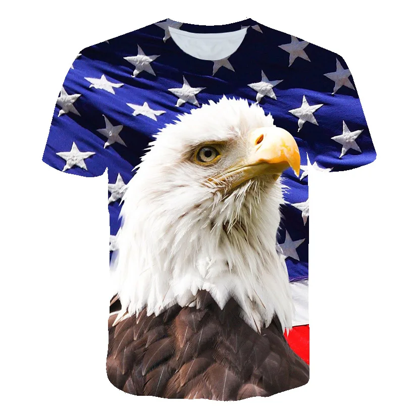 T Shirt Summer New Men Women Clothing Usa Flag Eagle T-shirts 3d Print Mighty O-neck Personality Tee Tshirts Oversized T-shirt
T Shirt Summer New Men Women Clothing Usa Flag Eagle T-shirts 3d Print Mighty O-neck Personality Tee Tshirts Oversized T-shirt