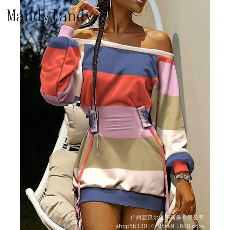 Mandylandy, осеннее платье с воротником-лодочкой, тонкое Бандажное платье с высокой талией, женское модное однотонное платье с рукавами-фонарика...
Mandylandy, осеннее платье с воротником-лодочкой, тонкое Бандажное платье с высокой талией, женское модное однотонное платье с рукавами-фонарика...