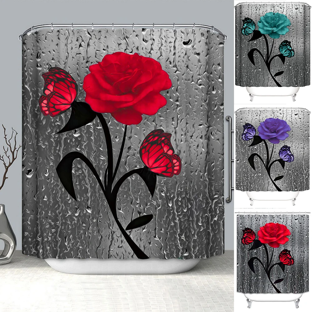 Window Toilet Bathroom Long Curtain Bedroom Floral Print Waterproof Curtains Decors Bathroom Shower Curtain Shower Curtain Set
Window Toilet Bathroom Long Curtain Bedroom Floral Print Waterproof Curtains Decors Bathroom Shower Curtain Shower Curtain Set