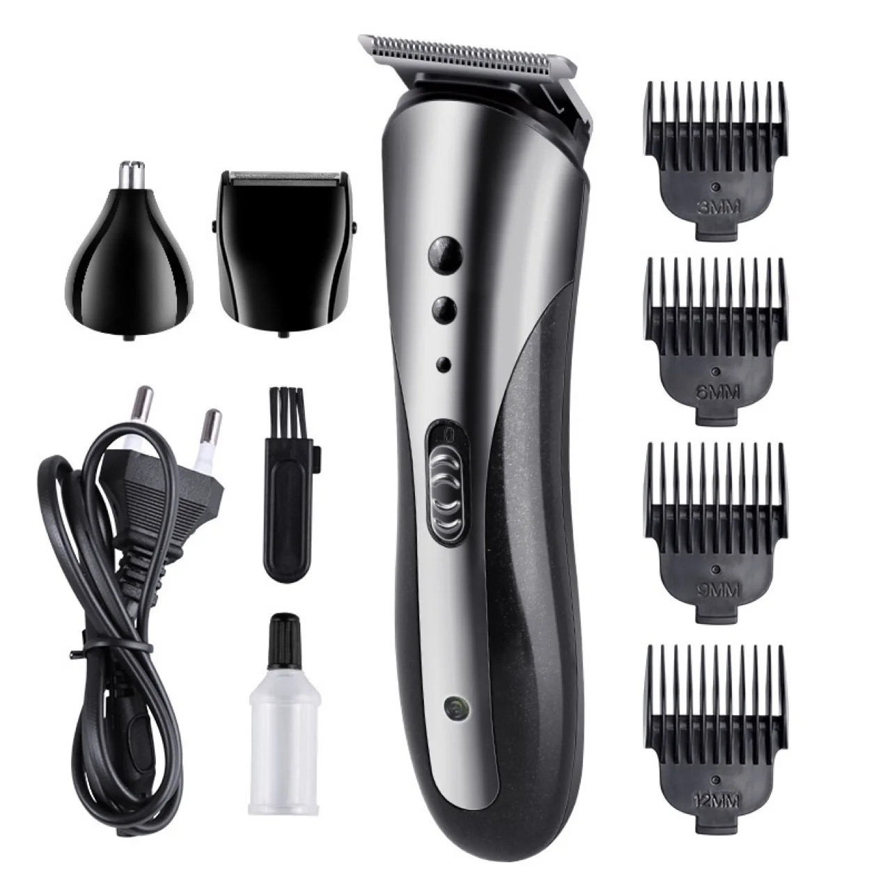KM-1407 3-in-1 Multifunctional Man Hair Trimmer Rechargeable Professional Hair Clipper Electric Beard Shaver Nose Hair Trimmer
KM-1407 3-in-1 Multifunctional Man Hair Trimmer Rechargeable Professional Hair Clipper Electric Beard Shaver Nose Hair Trimmer