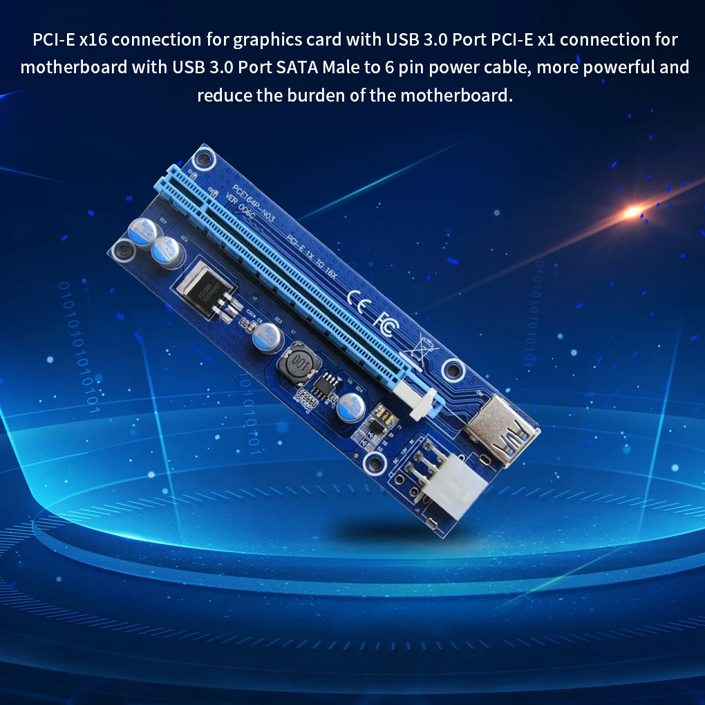 PCI-E to PCIE Board USB 3.0 Extender Card Expansion SATA Power Cable Portable Desktop PC Adapter Equipment Spare
PCI-E to PCIE Board USB 3.0 Extender Card Expansion SATA Power Cable Portable Desktop PC Adapter Equipment Spare