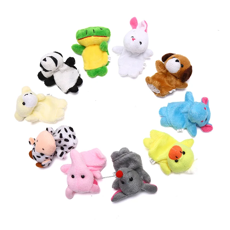 10Pcs Cute Cartoon Animal Finger Puppets Cloth Doll Hand Plush Toy for kids Gift
10Pcs Cute Cartoon Animal Finger Puppets Cloth Doll Hand Plush Toy for kids Gift