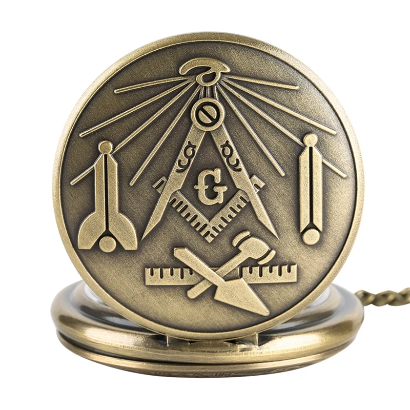 Bronze Masonic Freemasonry Chrome Square and Compass Mason Retro Necklace Pendant Quartz Pocket Watch Best Gifts for Freemason
Bronze Masonic Freemasonry Chrome Square and Compass Mason Retro Necklace Pendant Quartz Pocket Watch Best Gifts for Freemason