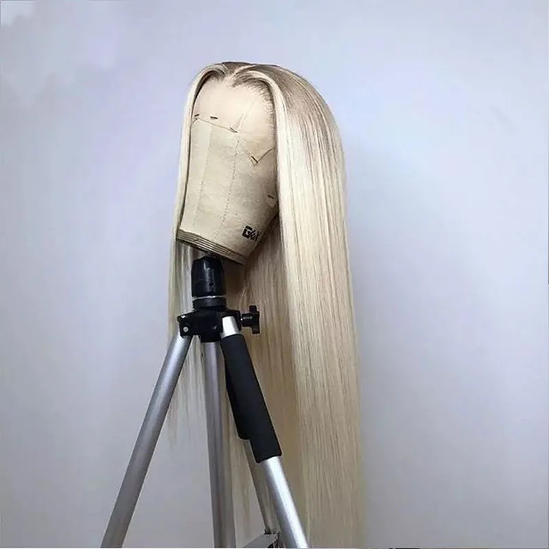 Brazilian Ombre Blonde Color Straight HD Transparent T Part Lace Front Wigs Human Wigs For Women With Baby Hair Bleached Knots 
Brazilian Ombre Blonde Color Straight HD Transparent T Part Lace Front Wigs Human Wigs For Women With Baby Hair Bleached Knots