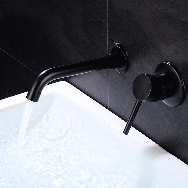 Two sets of spray painted faucets into wall hot and cold faucets frosted bathtub faucets
Two sets of spray painted faucets into wall hot and cold faucets frosted bathtub faucets