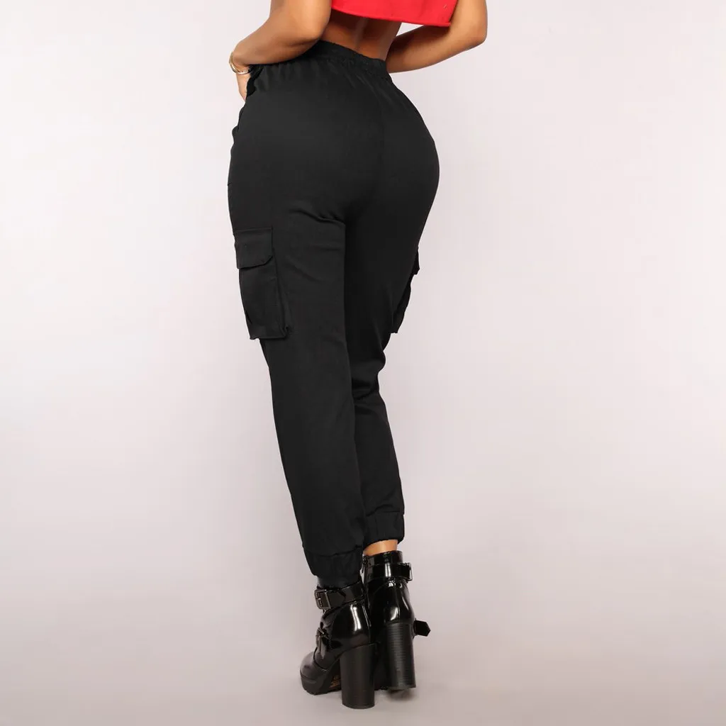 Jeans Women Soild Trousers Casual Sports Elastic Waistt Pants Overalls Pockets Cargo Cool Stylish Sportswear Pantalones Casuales
Jeans Women Soild Trousers Casual Sports Elastic Waistt Pants Overalls Pockets Cargo Cool Stylish Sportswear Pantalones Casuales
