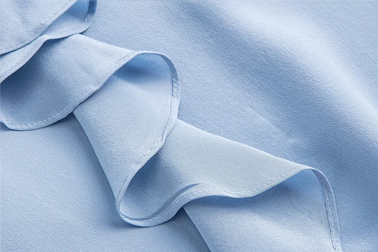 Women's 100% Mulberry Silk Crepe Silk Ruffles Shirt Top Blouse Crew Neck Office Work M L XL JN559
Women's 100% Mulberry Silk Crepe Silk Ruffles Shirt Top Blouse Crew Neck Office Work M L XL JN559