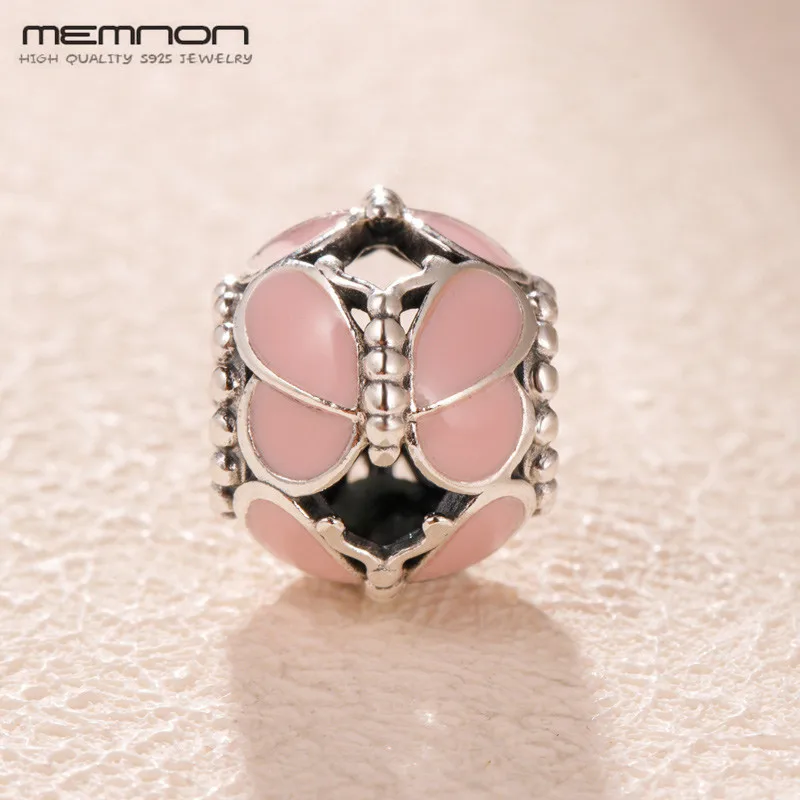 2019 Spring Pink Butterflies charms for jewelry making 925 Sterling Silver Fit charm bead Bracelets DIY silver 925 jewelry 
2019 Spring Pink Butterflies charms for jewelry making 925 Sterling Silver Fit charm bead Bracelets DIY silver 925 jewelry