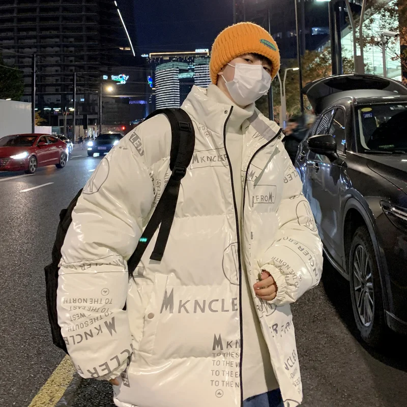 Letter Print Bright Puffer Jackets for Mens Winter Fashion Trends Stand Collar Clothing Teens Bubble Coats Harajuku Streetwear
Letter Print Bright Puffer Jackets for Mens Winter Fashion Trends Stand Collar Clothing Teens Bubble Coats Harajuku Streetwear