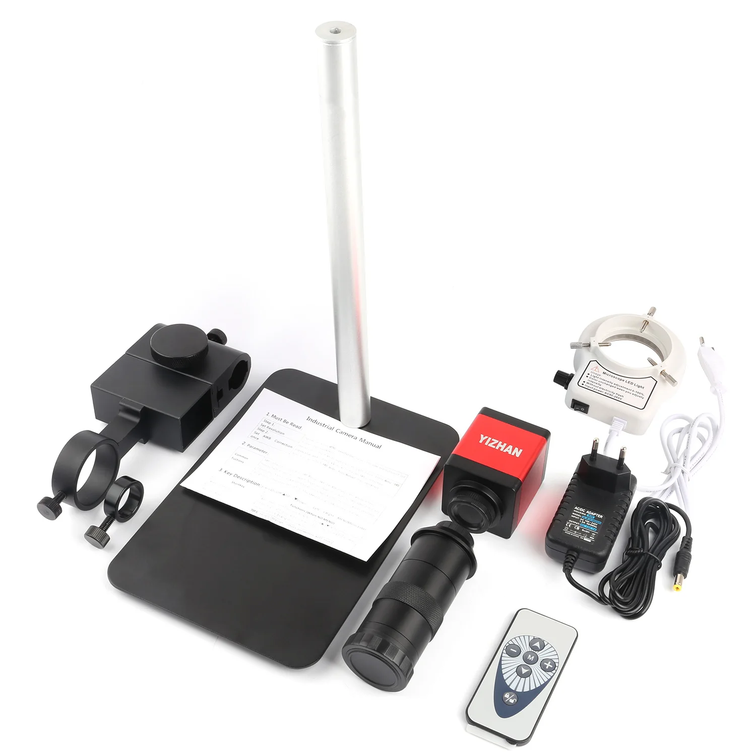 13MP VGA HDMI-compatible Digital Electronic Video Microscope Camera 130X Lens& LED Circular lamp For PCB Phone Repair
13MP VGA HDMI-compatible Digital Electronic Video Microscope Camera 130X Lens& LED Circular lamp For PCB Phone Repair
