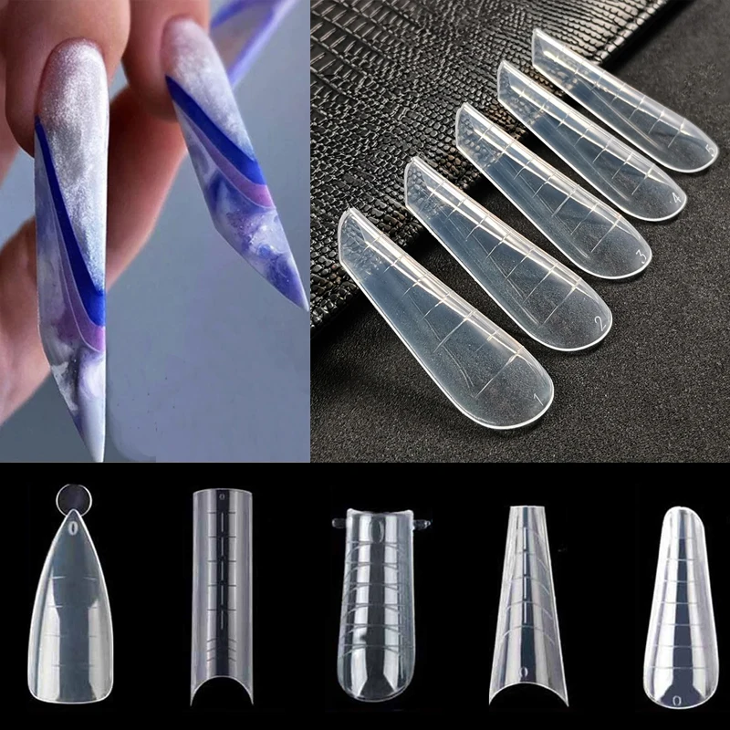 60pcs Acrylic Nails Quick Building Gel Extension System Molds Square Stiletto Tips Sharp False Nail Forms Apply On Salon Extend
60pcs Acrylic Nails Quick Building Gel Extension System Molds Square Stiletto Tips Sharp False Nail Forms Apply On Salon Extend