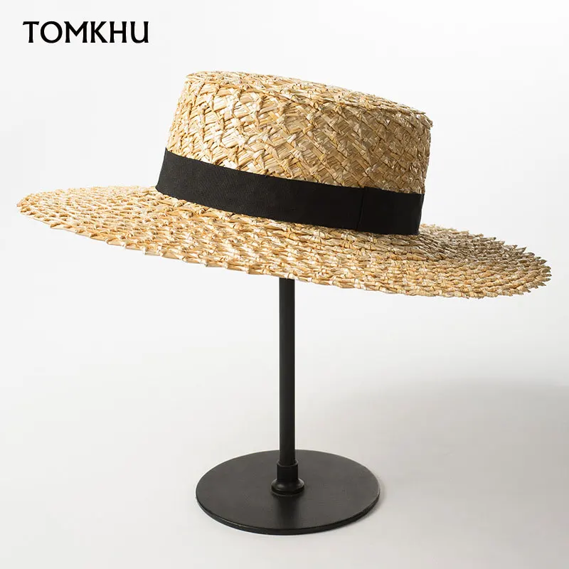 New Trend Summer Handmade Sun Hat for Women Bucket Straw Hat Flat Top Straw Hat Beach Caps Panama Fedora Black Ribbon Girls Hat
New Trend Summer Handmade Sun Hat for Women Bucket Straw Hat Flat Top Straw Hat Beach Caps Panama Fedora Black Ribbon Girls Hat