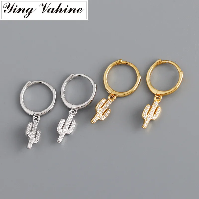 ying Vahine 100% 925 Sterling Silver Small Cactus Pendant Drop Earrings for Women
ying Vahine 100% 925 Sterling Silver Small Cactus Pendant Drop Earrings for Women